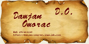 Damjan Omorac vizit kartica